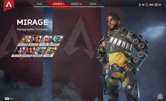 3501080-mirage Apex Legends - Mirage: Trucos para ser el mejor Pícaro Holográfico 1