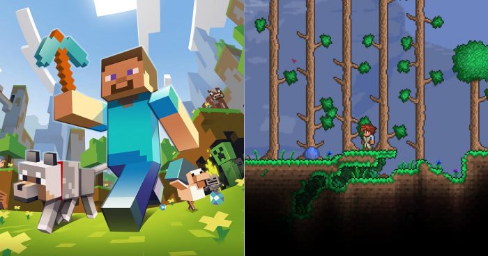 Minecraft-and-Terraria-feature 10 alternativas a Minecraft 10