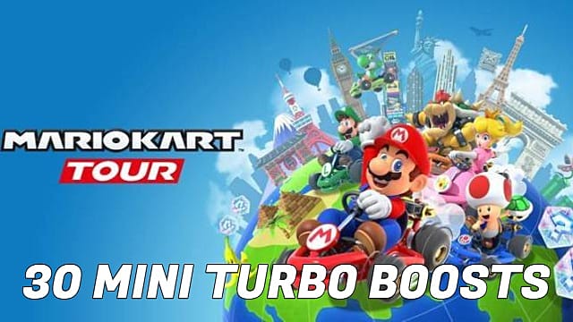 Mario Kart Tour -  Cómo hacer 30 Mini Turbo Boosts en una carrera 1
