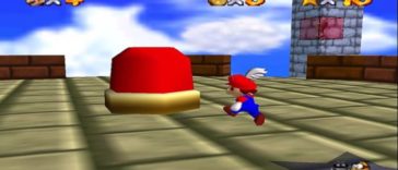 Super Mario 64 - Dónde encontrar el botón rojo y desbloquear los bloques rojos 1